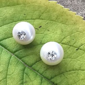 Pearl + Swarovski Earrings
